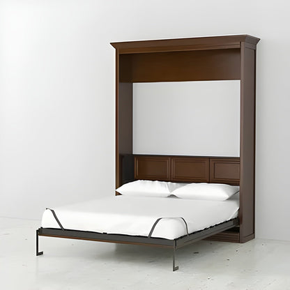 Queen Murphy Bed w/ Storage Cabinets, Walnut, by Leto Muro