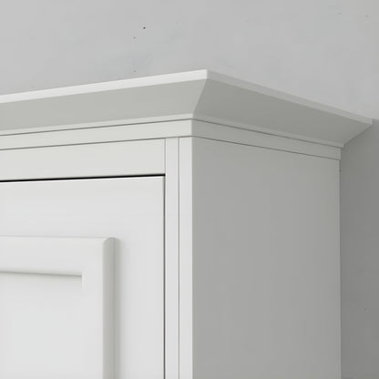 Murphy Bed With Desk, Queen Size, White by Leto Muro