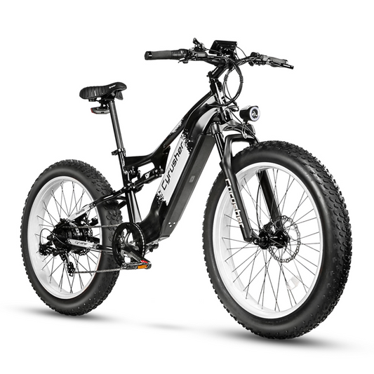 Cyrusher Montta All-Terrain Full Suspension Ebike | 750W 17Ah - US-MNTA-WH