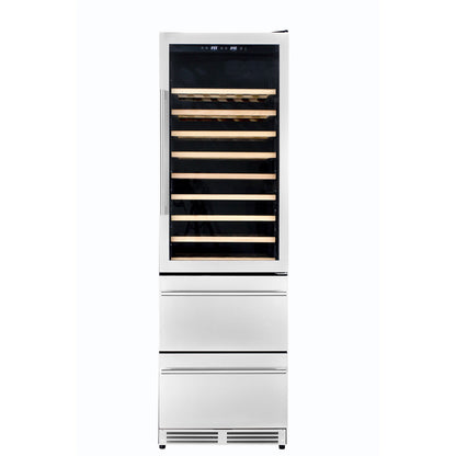 Kucht 24 in. 108 Bottle Dual Zone Wine Cooler - K510WB