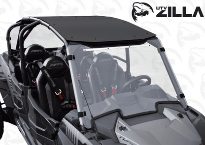 Polaris RZR Turbo S 4-Seat Black Aluminum Roof (2018+) - ZL-TURS-RF-4-AL-BLK