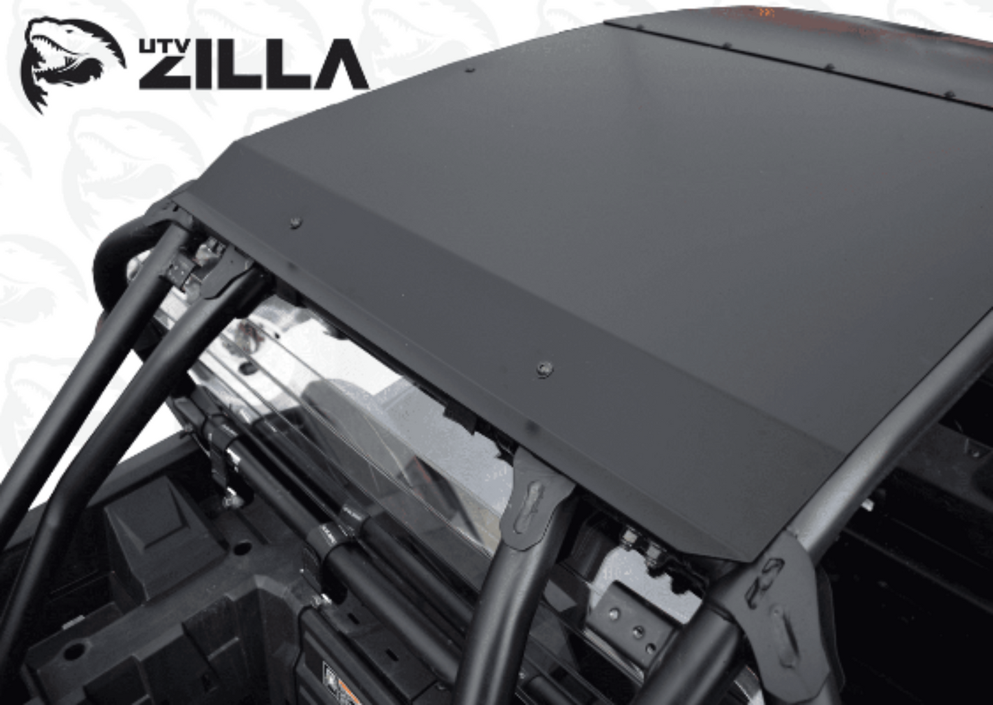 Polaris RZR Turbo S 4-Seat Black Aluminum Roof (2018+) - ZL-TURS-RF-4-AL-BLK