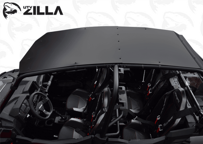 Polaris RZR Turbo S 4-Seat Black Aluminum Roof (2018+) - ZL-TURS-RF-4-AL-BLK